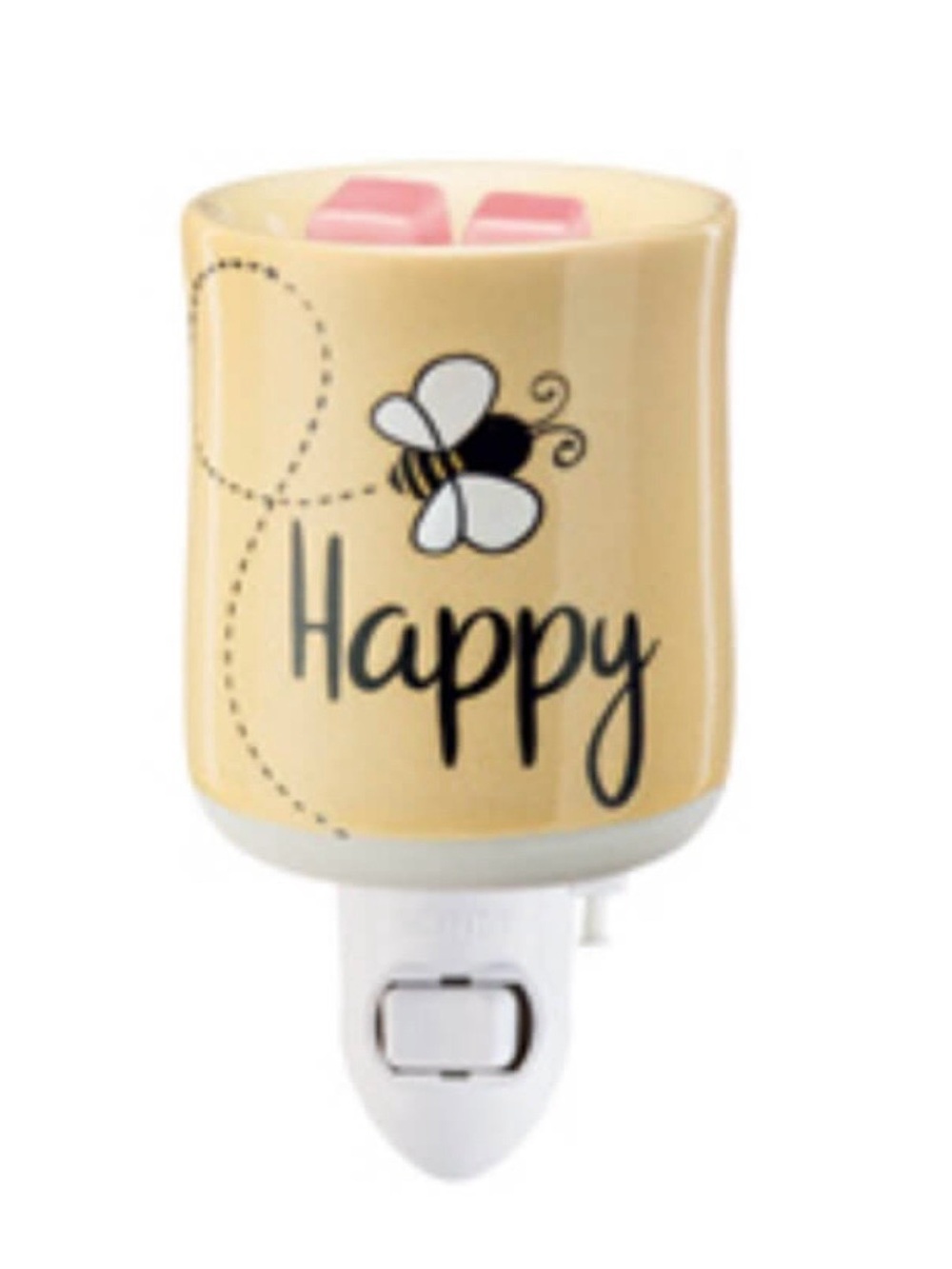 Scentsy "Bee Happy" Mini Wax Warmer Wall Plug-In NIB Retired Style